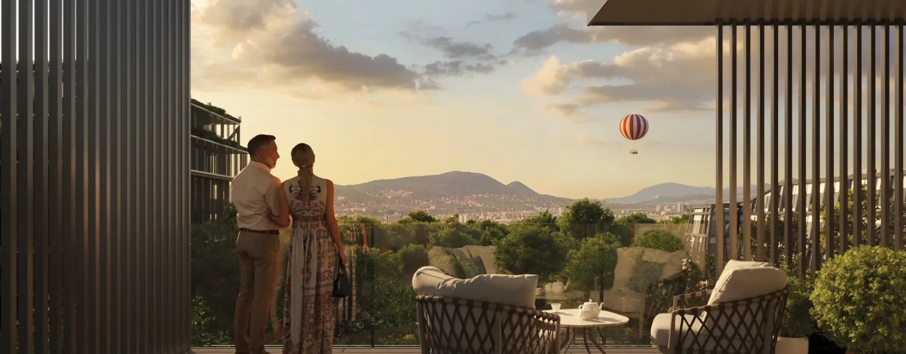 erkély couple scene